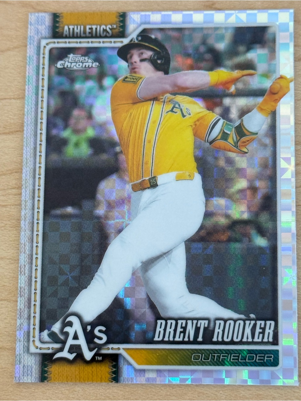 Brent Rooker - 2026 Topps Chrome Refractor #186 Oakland Athletics